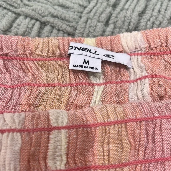 O'Neill Norma Smocked Halter Top in multi color size M. - Picture 5 of 5